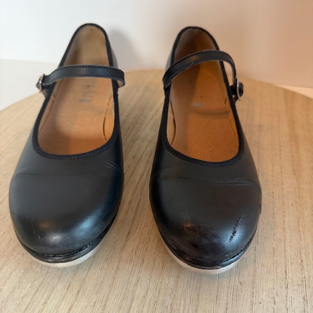 Bloch Women’s Mary Jane Tap Shoes Black Leather Size US 6.5 Techno Taps - Picture 2 of 8